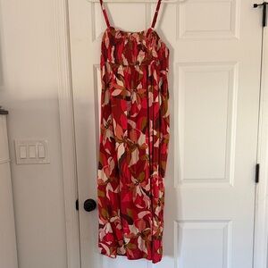 a new day Red Floral Maxi Dress